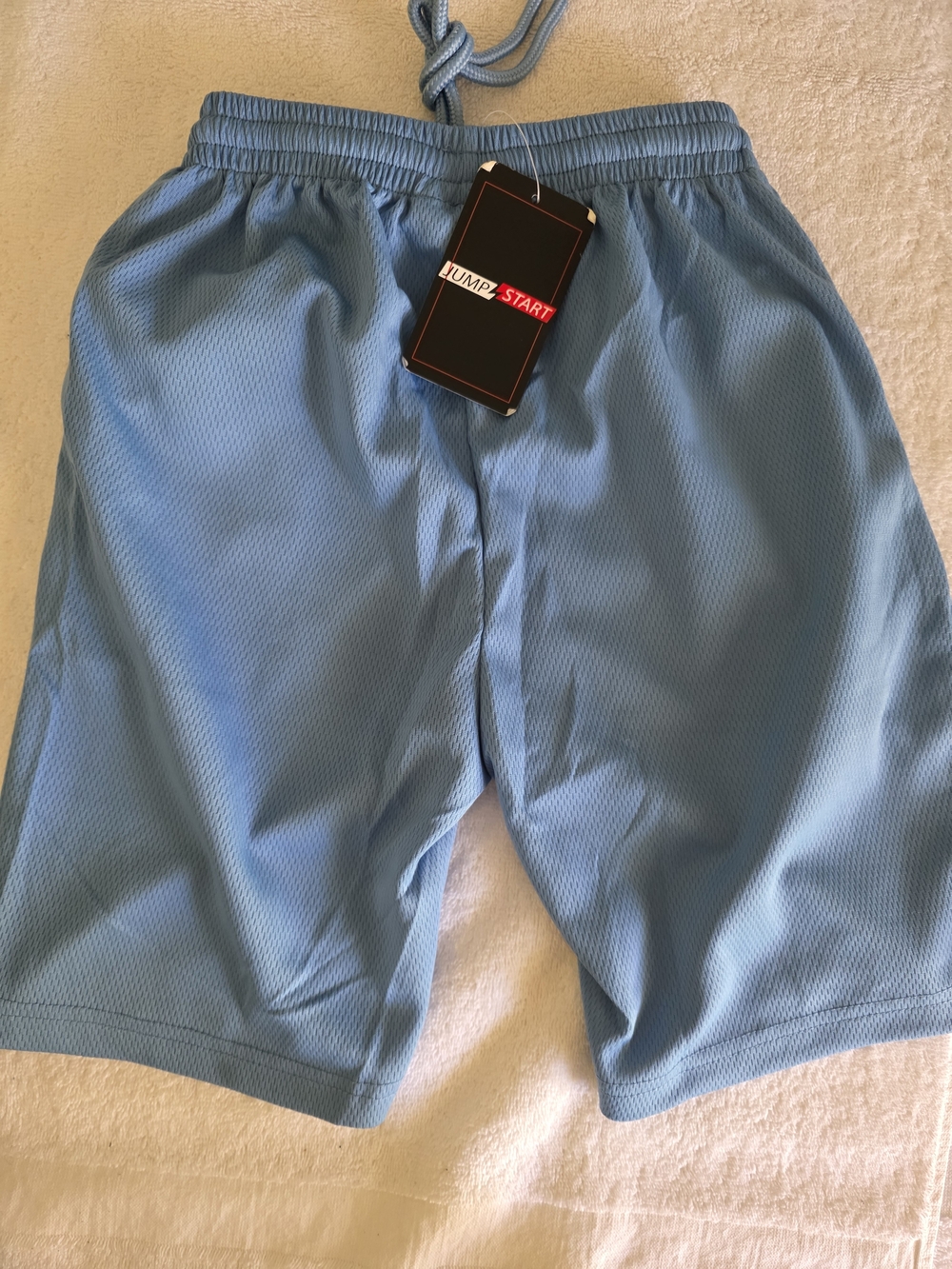 NWT Jump Start Boy's Blue Mesh Athletic Basketball Shorts Size XL (7)